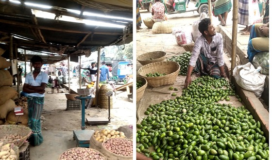 পাইকারী সবজি বাজারের ধস. ব্যবসায়ীদের মাথায় হাত