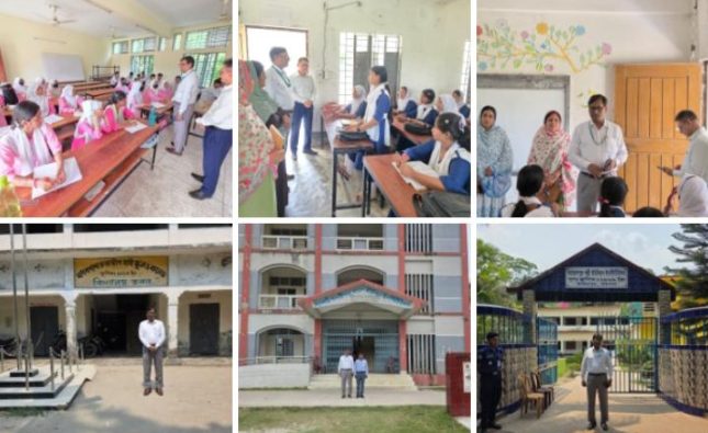 প্রান্তিক পর্যায়ে এসএসসি কেন্দ্র ও শিক্ষা কার্যক্রম পরিদর্শনে বরিশাল শিক্ষাবোর্ড চেয়ারম্যান