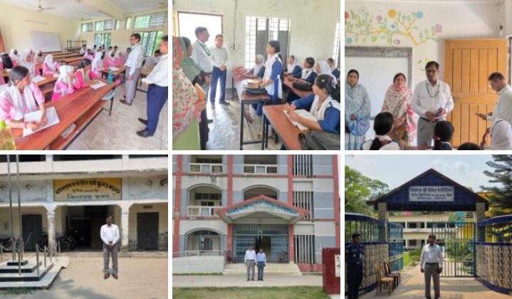 প্রান্তিক পর্যায়ে এসএসসি কেন্দ্র ও শিক্ষা কার্যক্রম পরিদর্শনে বরিশাল শিক্ষাবোর্ড চেয়ারম্যান