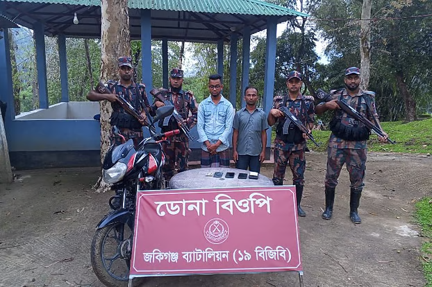 সিলেট সীমান্তে রোহিঙ্গা নাগ‌রিকসহ চারজন আটক