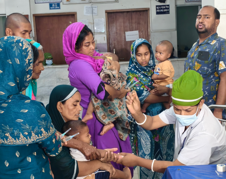 ময়মনসিংহ মেডিকেলে হামের উপসর্গ নিয়ে ভর্তি ৯১ শিশু