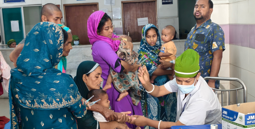 ময়মনসিংহ মেডিকেলে হামের উপসর্গ নিয়ে ভর্তি ৯১ শিশু