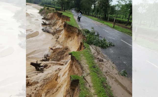মাটি ধসে হুমকির মুখে পুরনো ঢাকা-সিলেট মহাসড়ক