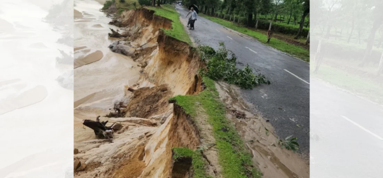 মাটি ধসে হুমকির মুখে পুরনো ঢাকা-সিলেট মহাসড়ক