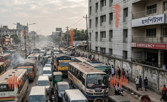 দেশের সর্বোচ্চ শব্দদূষণ চট্টগ্রাম ও রাজশাহীর হাসপাতাল এলাকায়