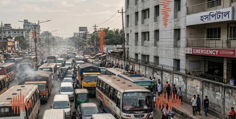 দেশের সর্বোচ্চ শব্দদূষণ চট্টগ্রাম ও রাজশাহীর হাসপাতাল এলাকায়